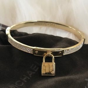 Michael Kors Jewelry - Michael Kors Pave Padlock Bangle Michael Kors Jewelry - Michael Kors Pave Padlock Bangle